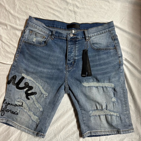 Blue Denim Amiri jorts - Picture 1 of 3